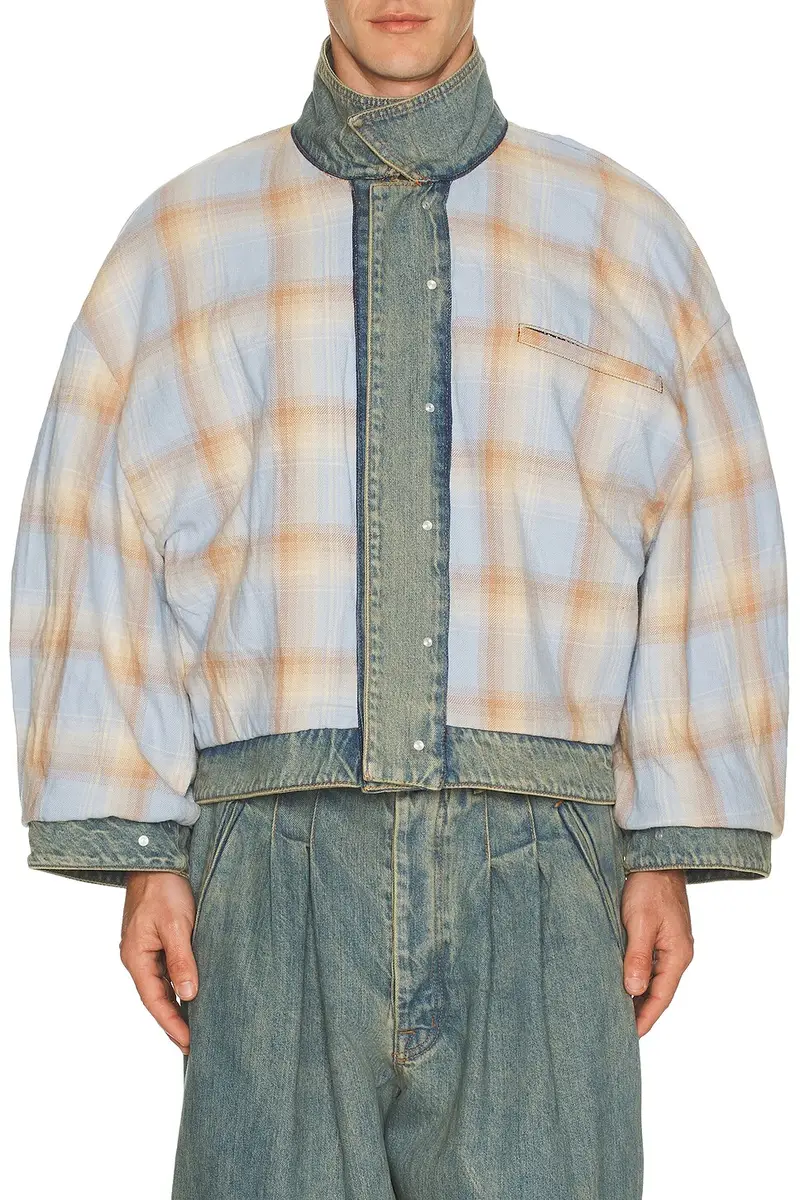 Art Community Washed Indigo Reversible 7 Pocket Japanese Denim Jacket | Thumbnail 4