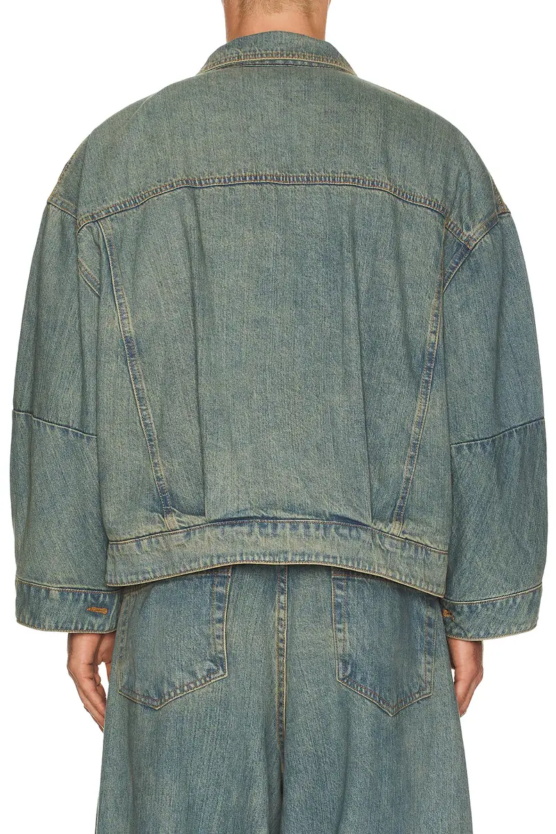 Art Community Washed Indigo Reversible 7 Pocket Japanese Denim Jacket | Thumbnail 5