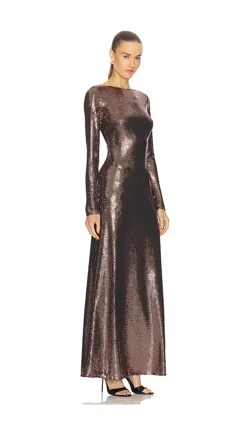 Lapointe x REVOLVE Mirror Jersey Boatneck Gown | Thumbnail 2 Lapointe x REVOLVE Mirror Jersey Boatneck Gown | Thumbnail 2