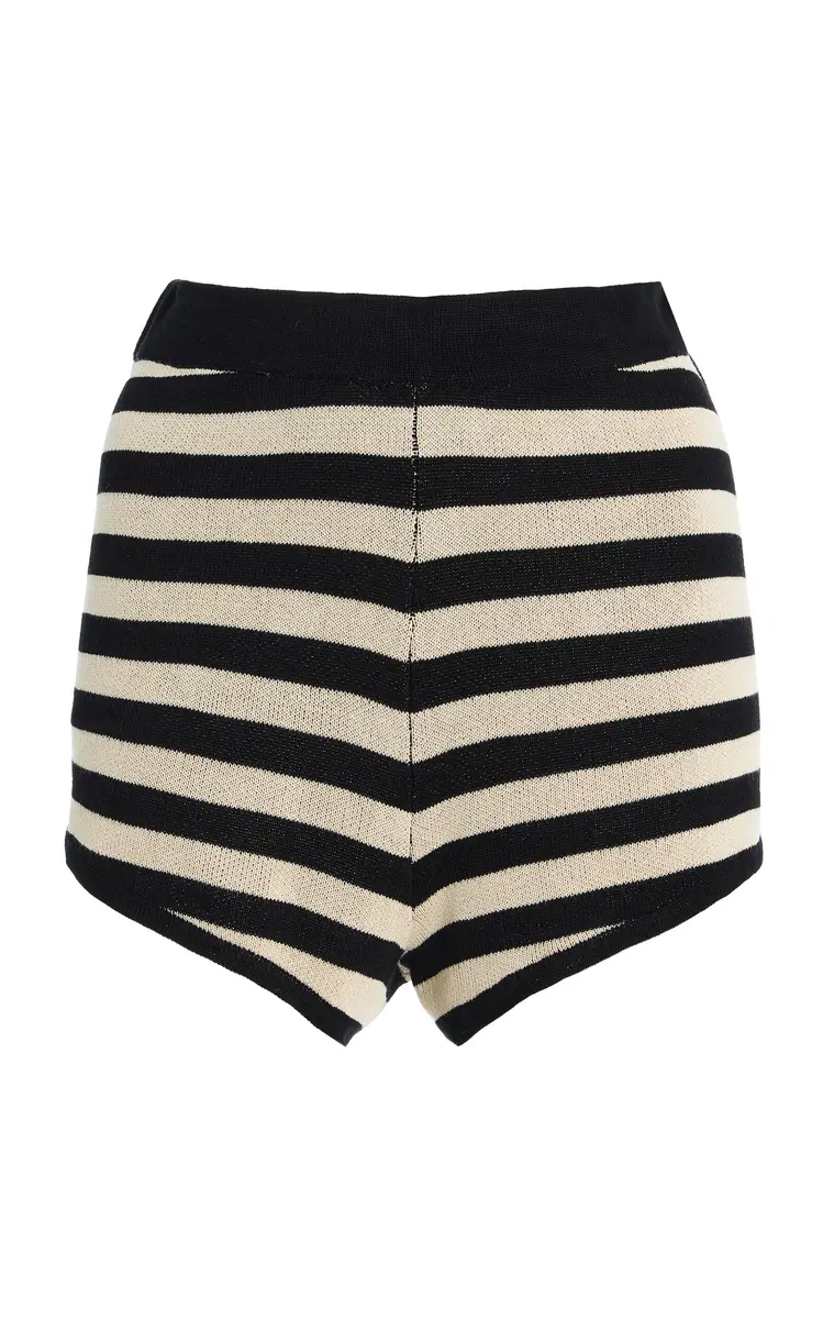 Posse Miles Striped Knit Shorts | Image 1 Posse Miles Striped Knit Shorts | Image 1
