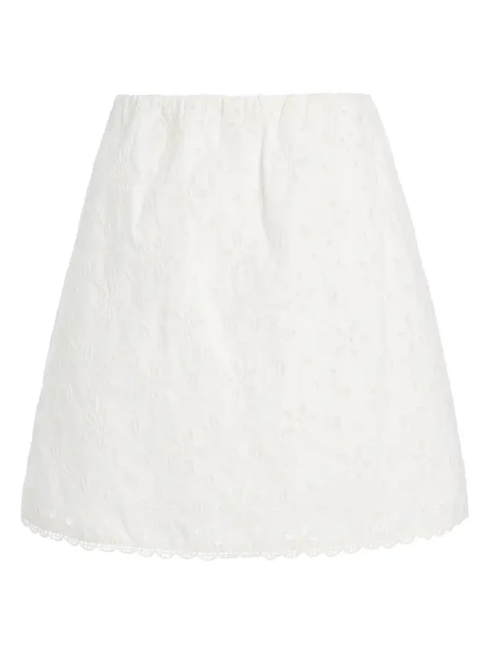 Posse Salma Eyelet Cotton Mini Skirt