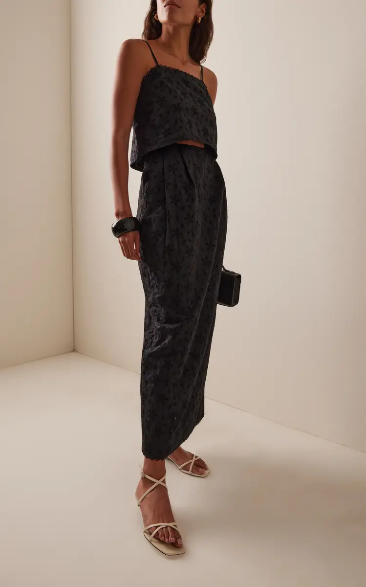 Posse Salma Eyelet Cotton Maxi Skirt | Thumbnail 2