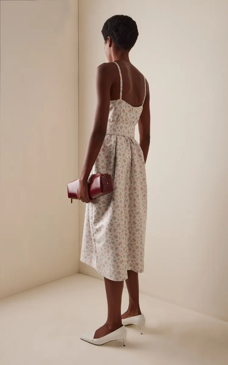 Rosie Assoulin Artichoke Belted Jacquard Dress | Thumbnail 4 Rosie Assoulin Artichoke Belted Jacquard Dress | Thumbnail 4