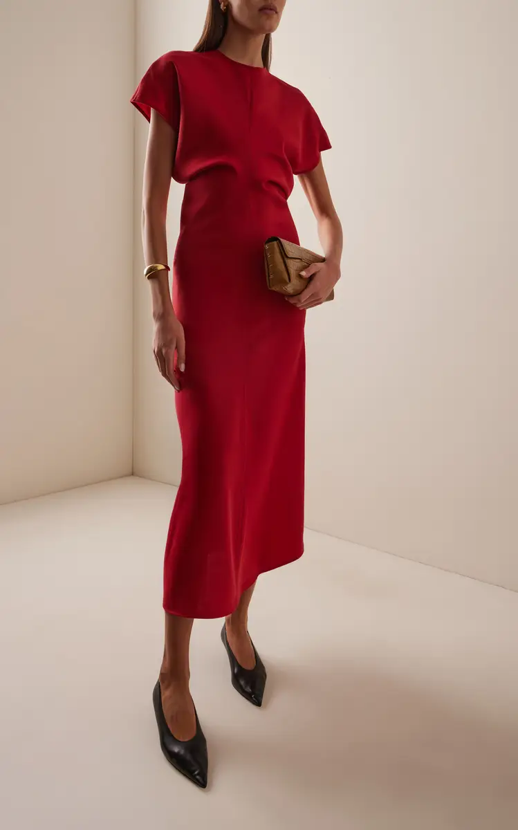 Toteme Slouch Waist Wool Dress | Thumbnail 2 Toteme Slouch Waist Wool Dress | Thumbnail 2
