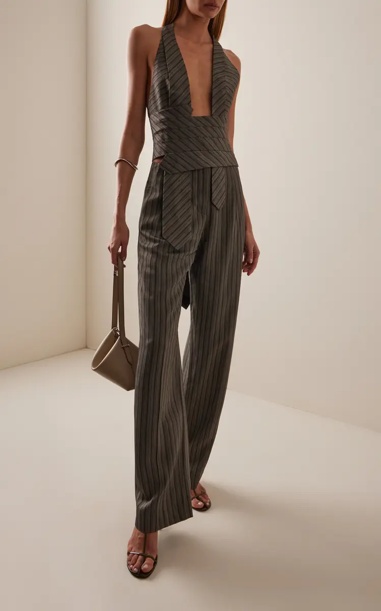 Christopher Esber Reyer Low-Rise Straight-Leg Pants | Thumbnail 3 Christopher Esber Reyer Low-Rise Straight-Leg Pants | Thumbnail 3