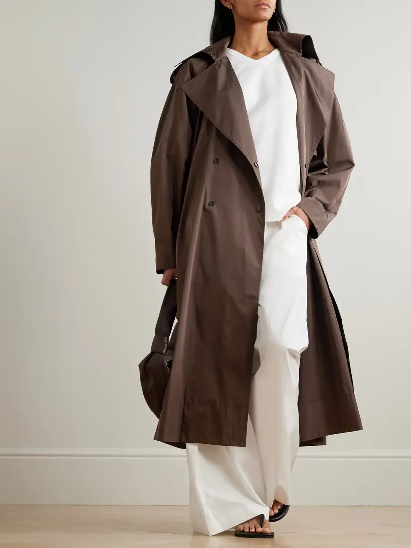 St. Agni Double-breasted Recycled-taffeta Trench Coat | Thumbnail 2 St. Agni Double-breasted Recycled-taffeta Trench Coat | Thumbnail 2