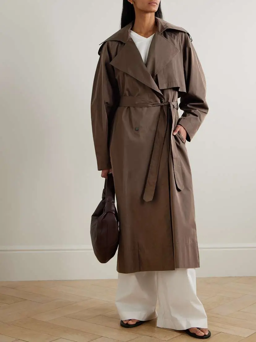 St. Agni Double-breasted Recycled-taffeta Trench Coat | Thumbnail 3 St. Agni Double-breasted Recycled-taffeta Trench Coat | Thumbnail 3
