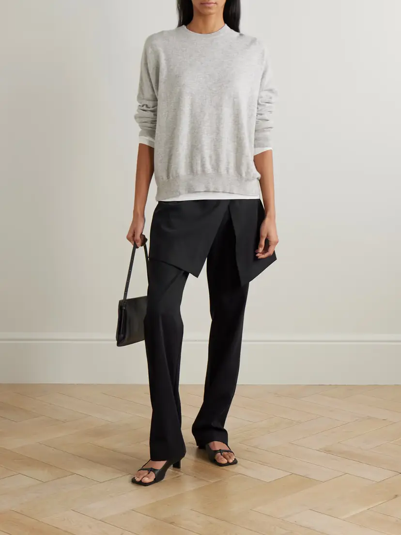 St. Agni Layered Wool Straight-leg Pants | Thumbnail 2