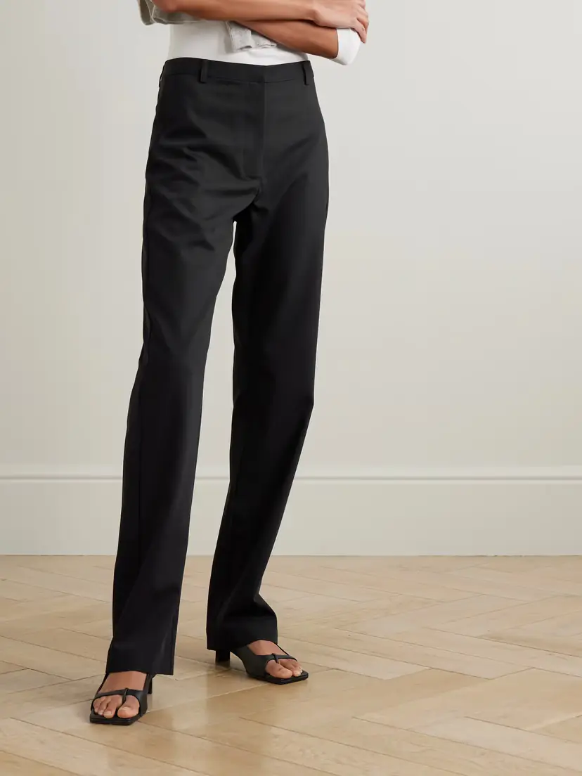 St. Agni Layered Wool Straight-leg Pants | Thumbnail 3