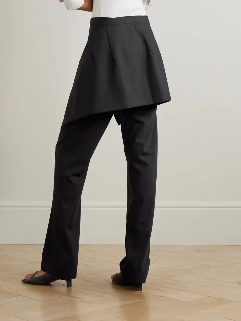 St. Agni Layered Wool Straight-leg Pants | Thumbnail 4