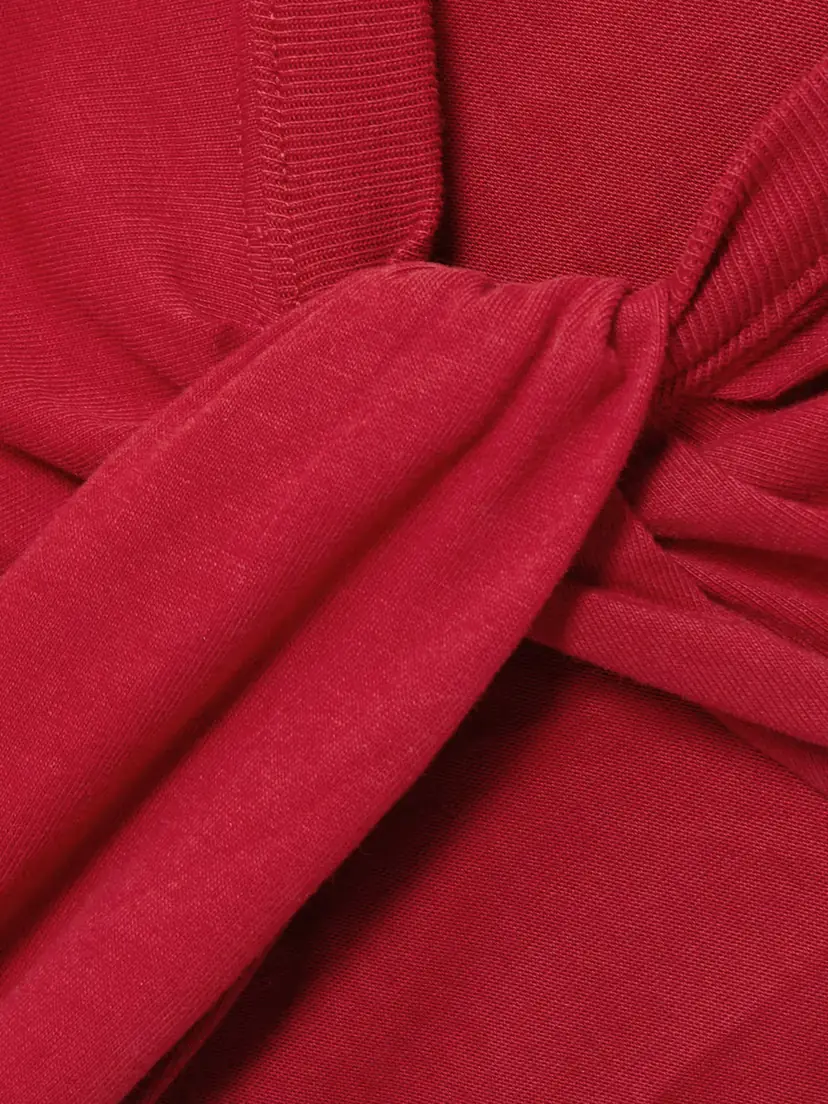 Isabel Marant Nayda Knotted Cotton-jersey Top | Thumbnail 4 Isabel Marant Nayda Knotted Cotton-jersey Top | Thumbnail 4