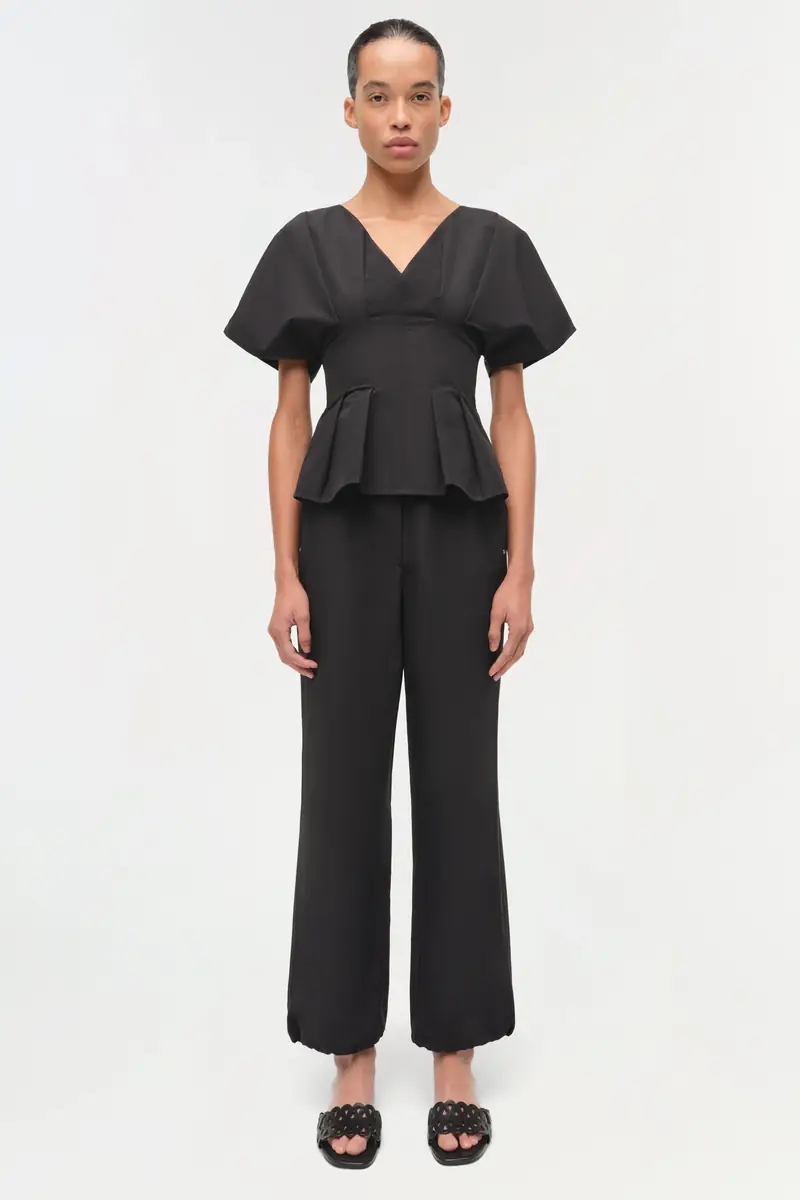 Simkhai Mavrick Cotton Faille Pull On Pant | Thumbnail 2