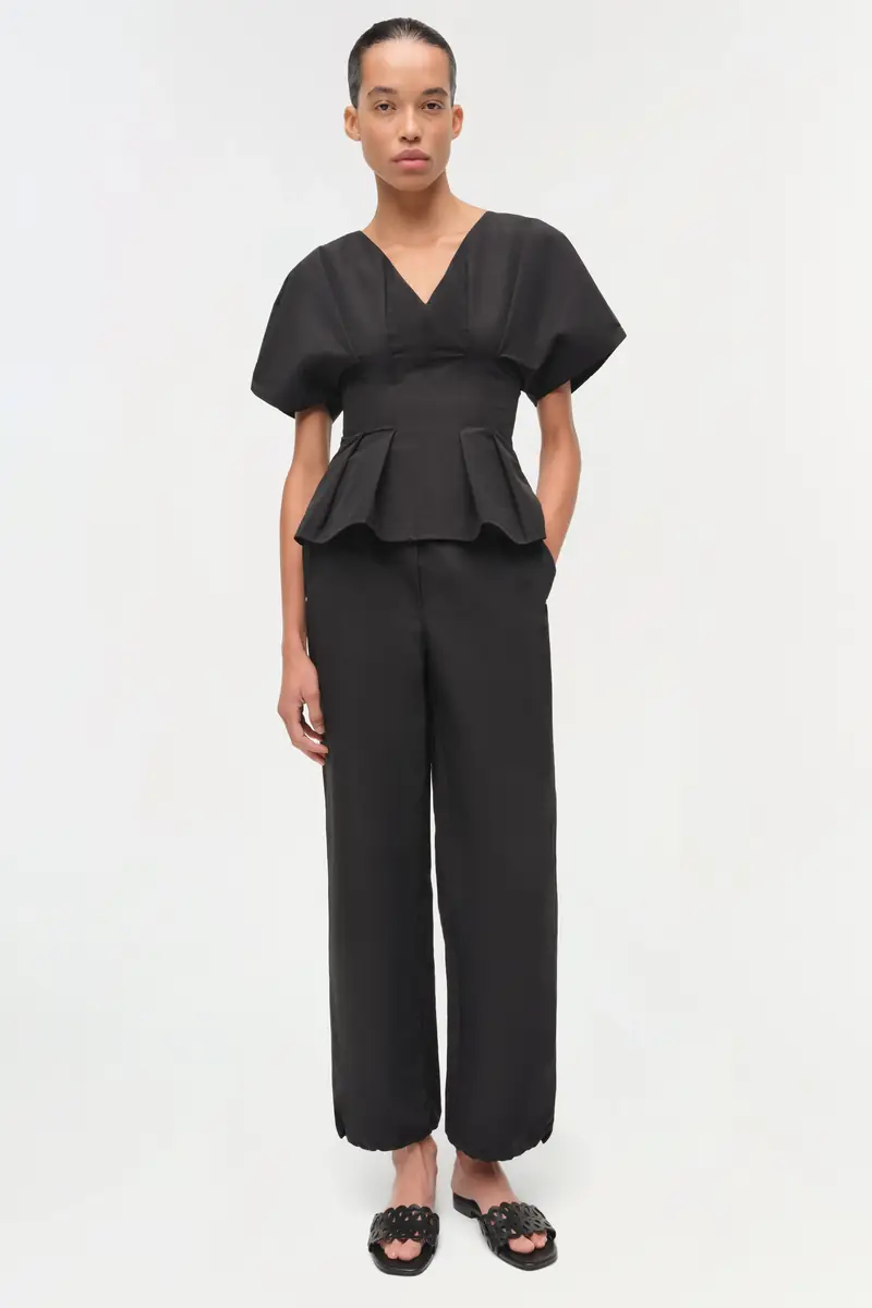 Simkhai Mavrick Cotton Faille Pull On Pant | Thumbnail 3