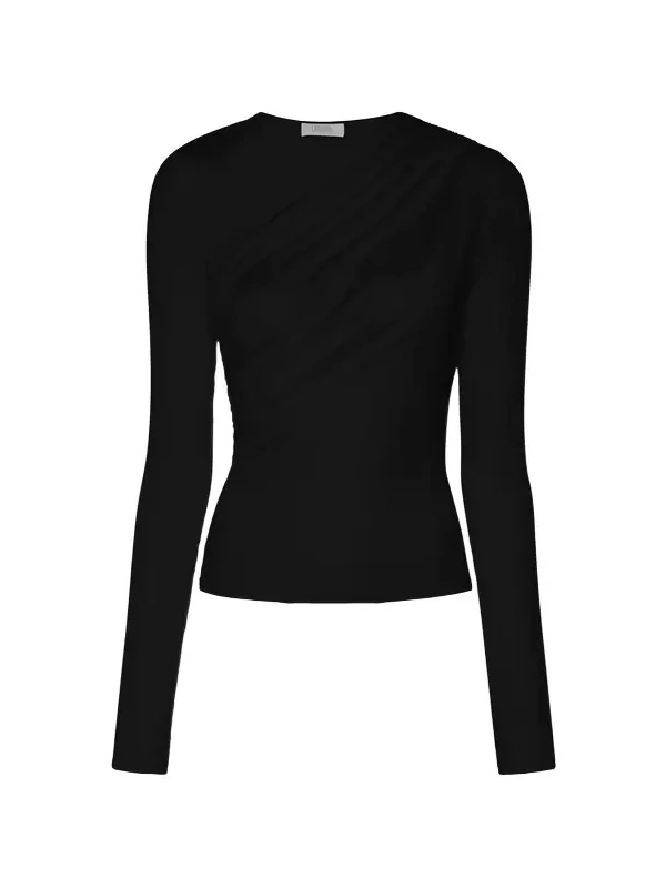 Modal Jersey Asymmetrical Ruched Top
