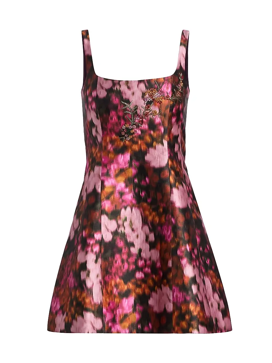 SACHIN BABI Women's Caroline Embellished Floral Minidress - Kaleidoscope | Image 1 SACHIN BABI Women's Caroline Embellished Floral Minidress - Kaleidoscope | Image 1