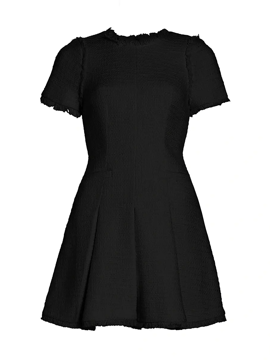 Cinq à Sept Women's Nova Bouclé Minidress - Black | Image 1 Cinq à Sept Women's Nova Bouclé Minidress - Black | Image 1