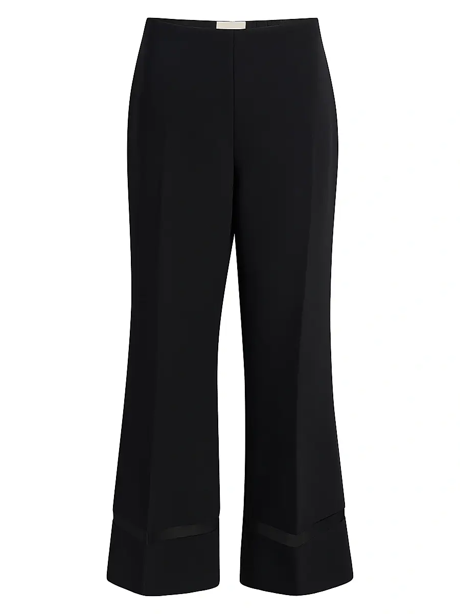 Women's Wallace Mesh-Panel Wide-Leg Pants - Black Women's Wallace Mesh-Panel Wide-Leg Pants - Black