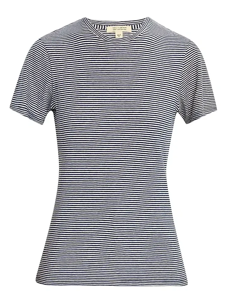 Women's Lana Striped Cotton Short-Sleeve T-Shirt Women's Lana Striped Cotton Short-Sleeve T-Shirt