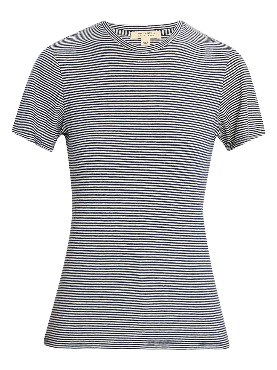 Women's Lana Striped Cotton Short-Sleeve T-Shirt Women's Lana Striped Cotton Short-Sleeve T-Shirt