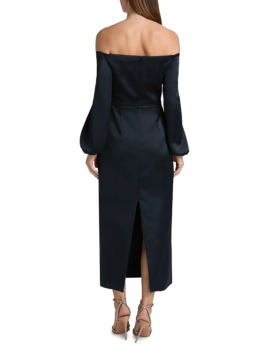 Ramy Brook Women's Shiyan Off-The-Shoulder Midi-Dress | Thumbnail 5 Ramy Brook Women's Shiyan Off-The-Shoulder Midi-Dress | Thumbnail 5