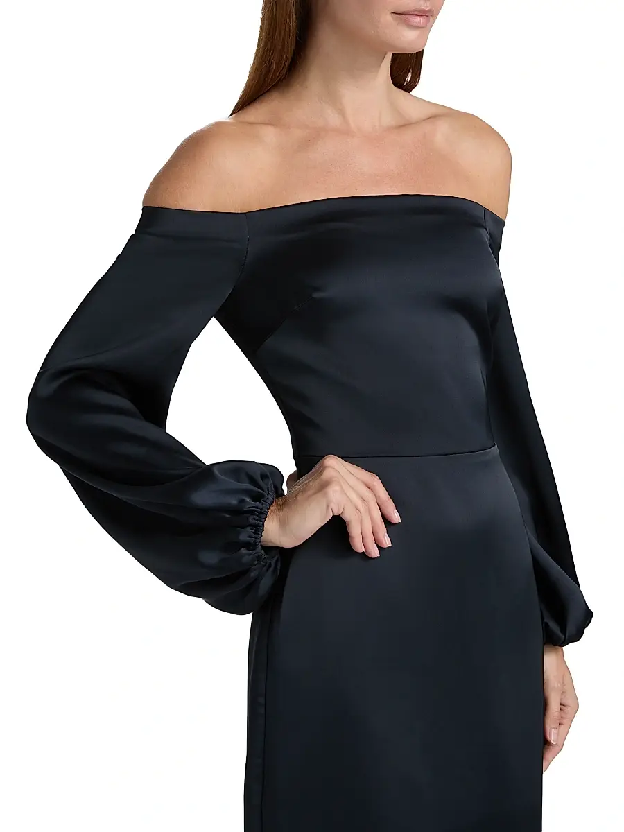 Ramy Brook Women's Shiyan Off-The-Shoulder Midi-Dress | Thumbnail 6 Ramy Brook Women's Shiyan Off-The-Shoulder Midi-Dress | Thumbnail 6