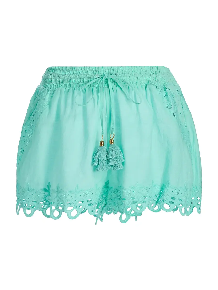 Ramy Brook Women's Diane Cotton Cover-Up Shorts
