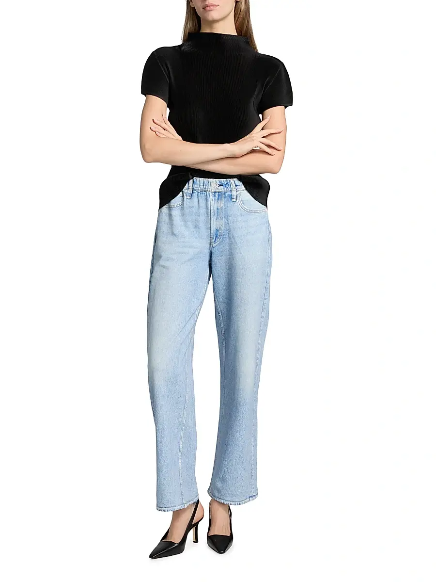 rag & bone Women's rb Miramar Terry Elasticized Wide-Leg Pants | Thumbnail 2 rag & bone Women's rb Miramar Terry Elasticized Wide-Leg Pants | Thumbnail 2