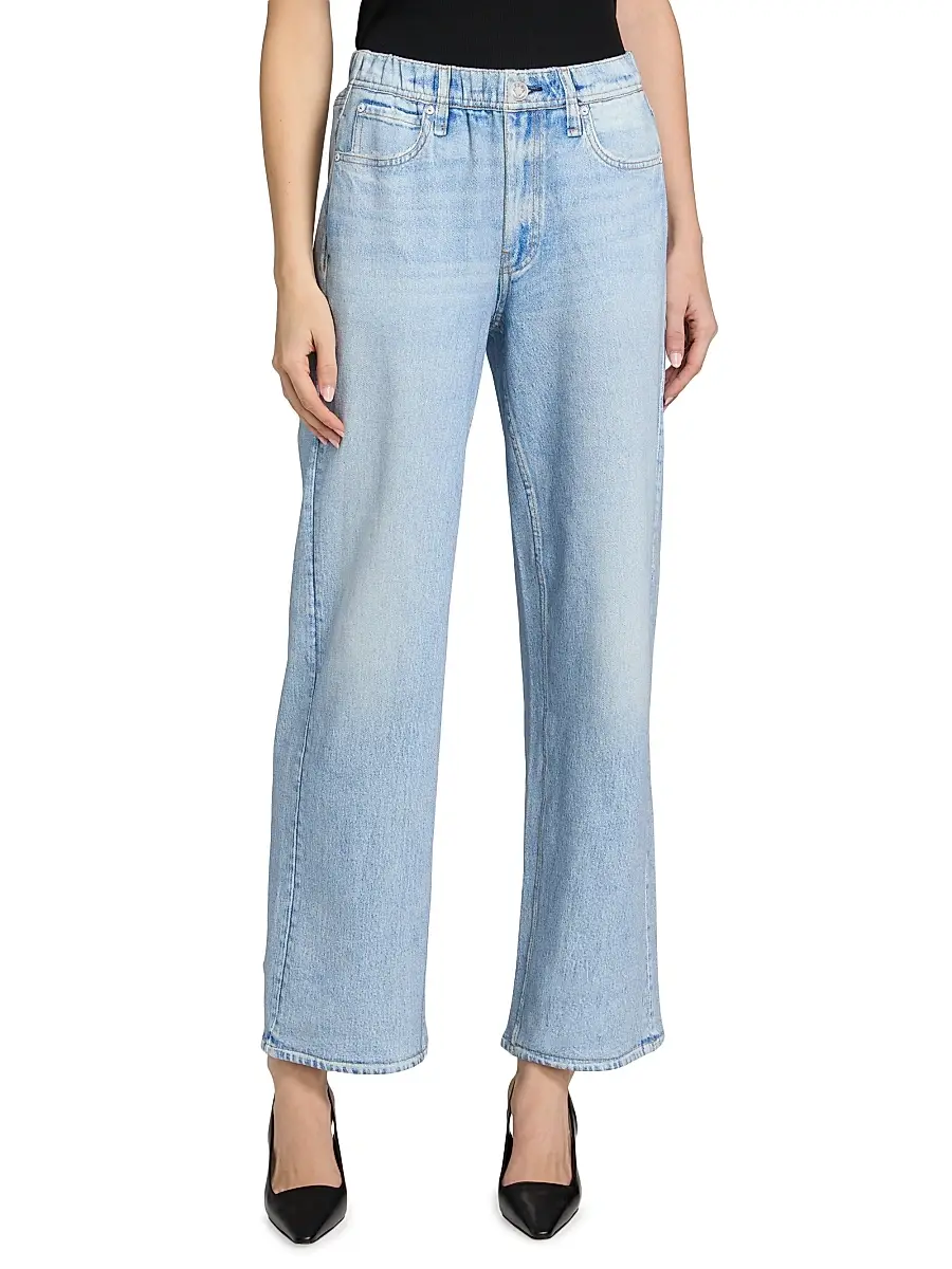 rag & bone Women's rb Miramar Terry Elasticized Wide-Leg Pants | Thumbnail 3 rag & bone Women's rb Miramar Terry Elasticized Wide-Leg Pants | Thumbnail 3