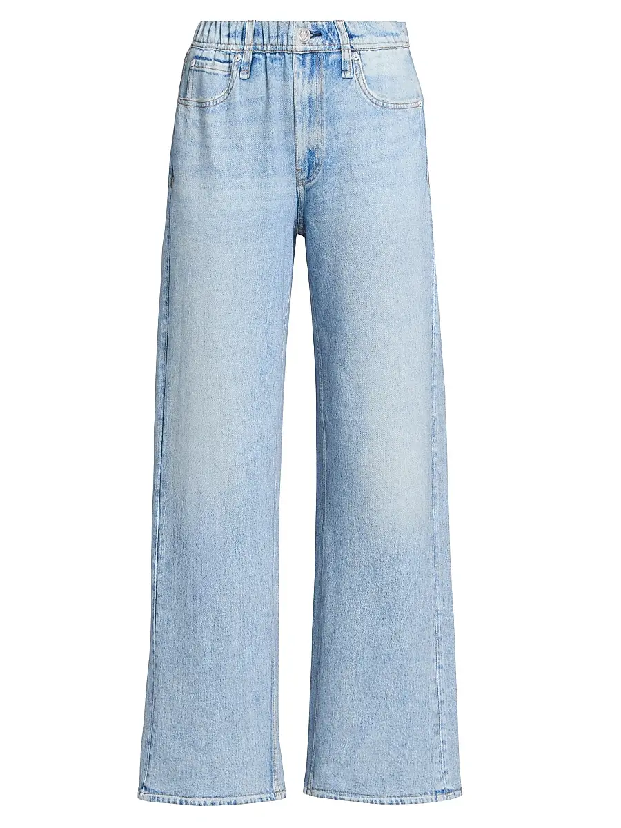 rag & bone Women's rb Miramar Terry Elasticized Wide-Leg Pants