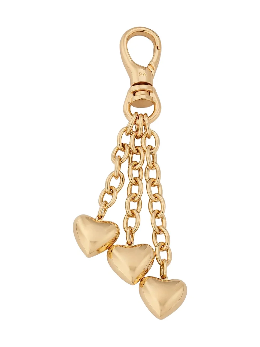 Women's The Puffy Heart Goldtone Bag Charm Women's The Puffy Heart Goldtone Bag Charm
