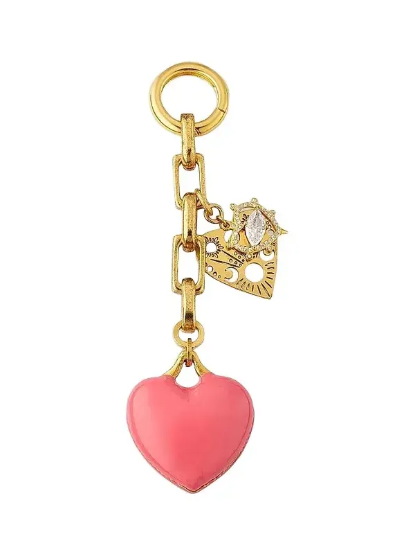 Women's Dalrina Crystal, Enamel & 24K-Gold-Plated Bag Charm