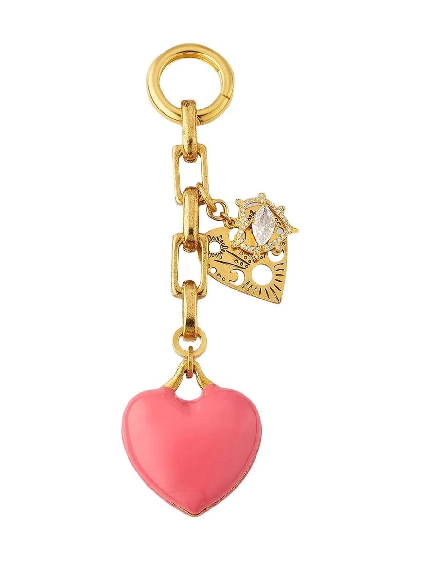 Women's Dalrina Crystal, Enamel & 24K-Gold-Plated Bag Charm