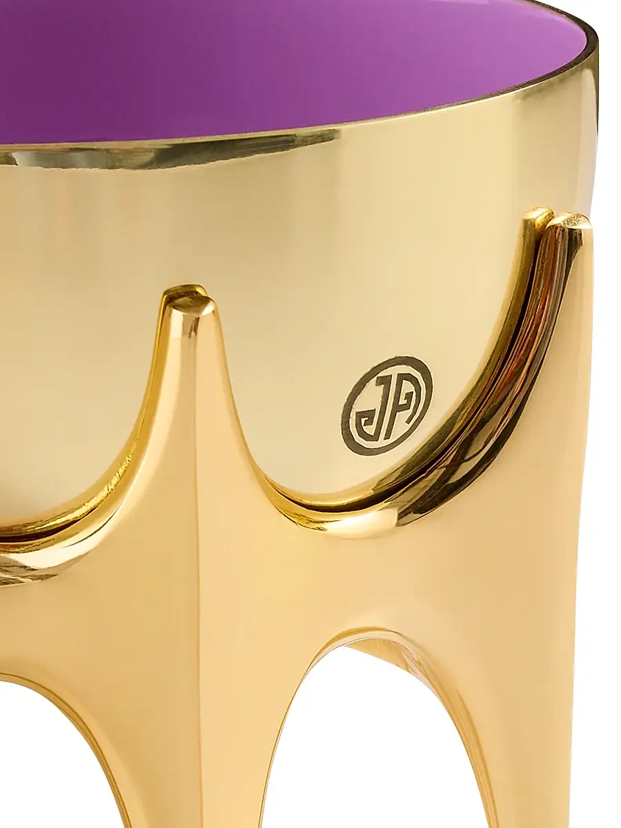Jonathan Adler Oscar Enamel & Brass Bowl - Purple | Thumbnail 2