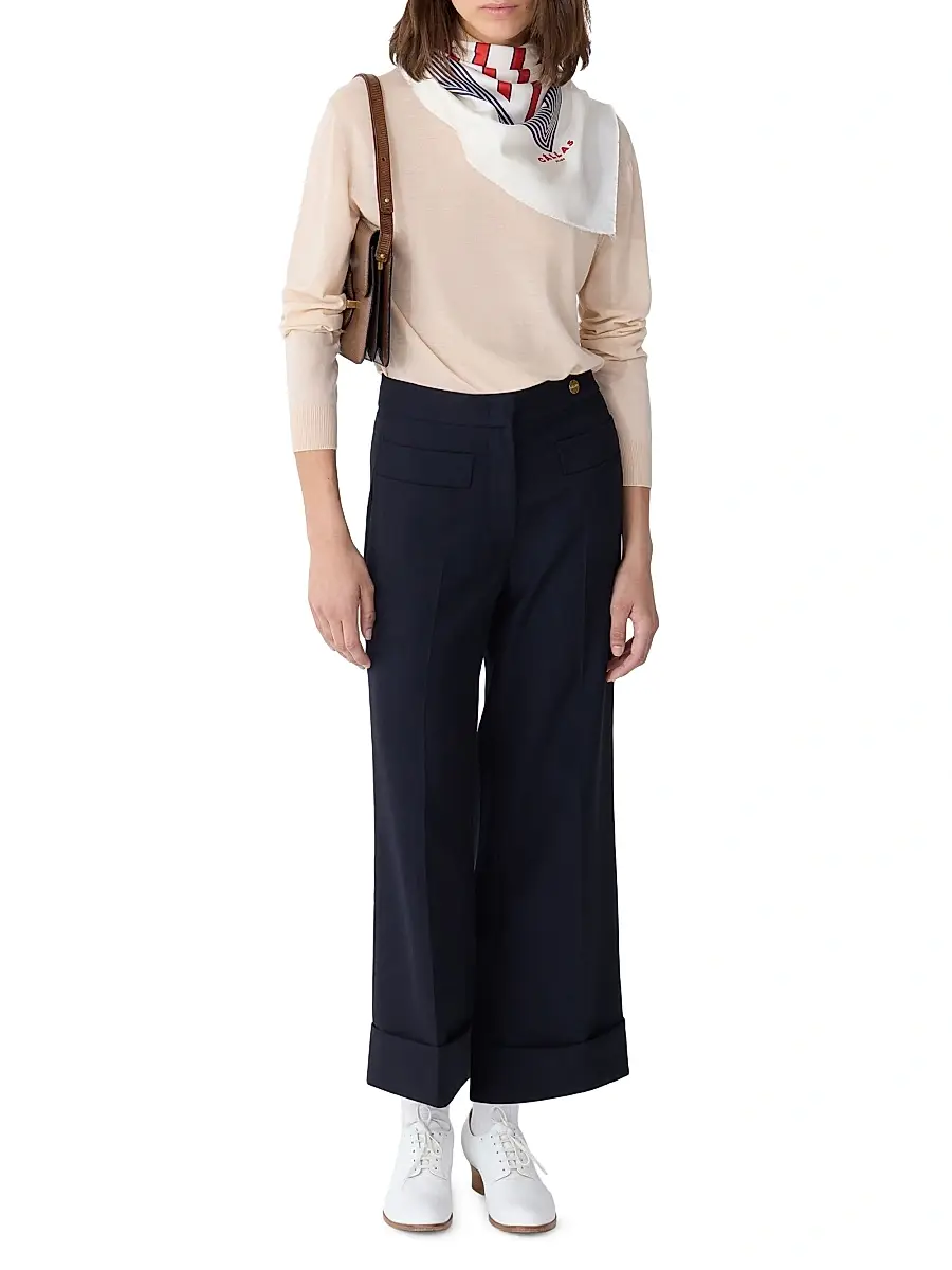 Callas Milano Women's Brody Cropped-Cuff Pants - Navy | Thumbnail 2 Callas Milano Women's Brody Cropped-Cuff Pants - Navy | Thumbnail 2