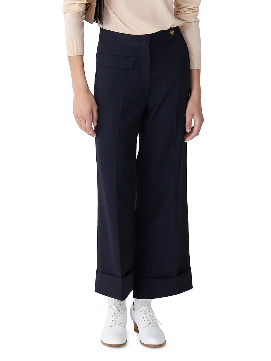 Callas Milano Women's Brody Cropped-Cuff Pants - Navy | Thumbnail 3 Callas Milano Women's Brody Cropped-Cuff Pants - Navy | Thumbnail 3