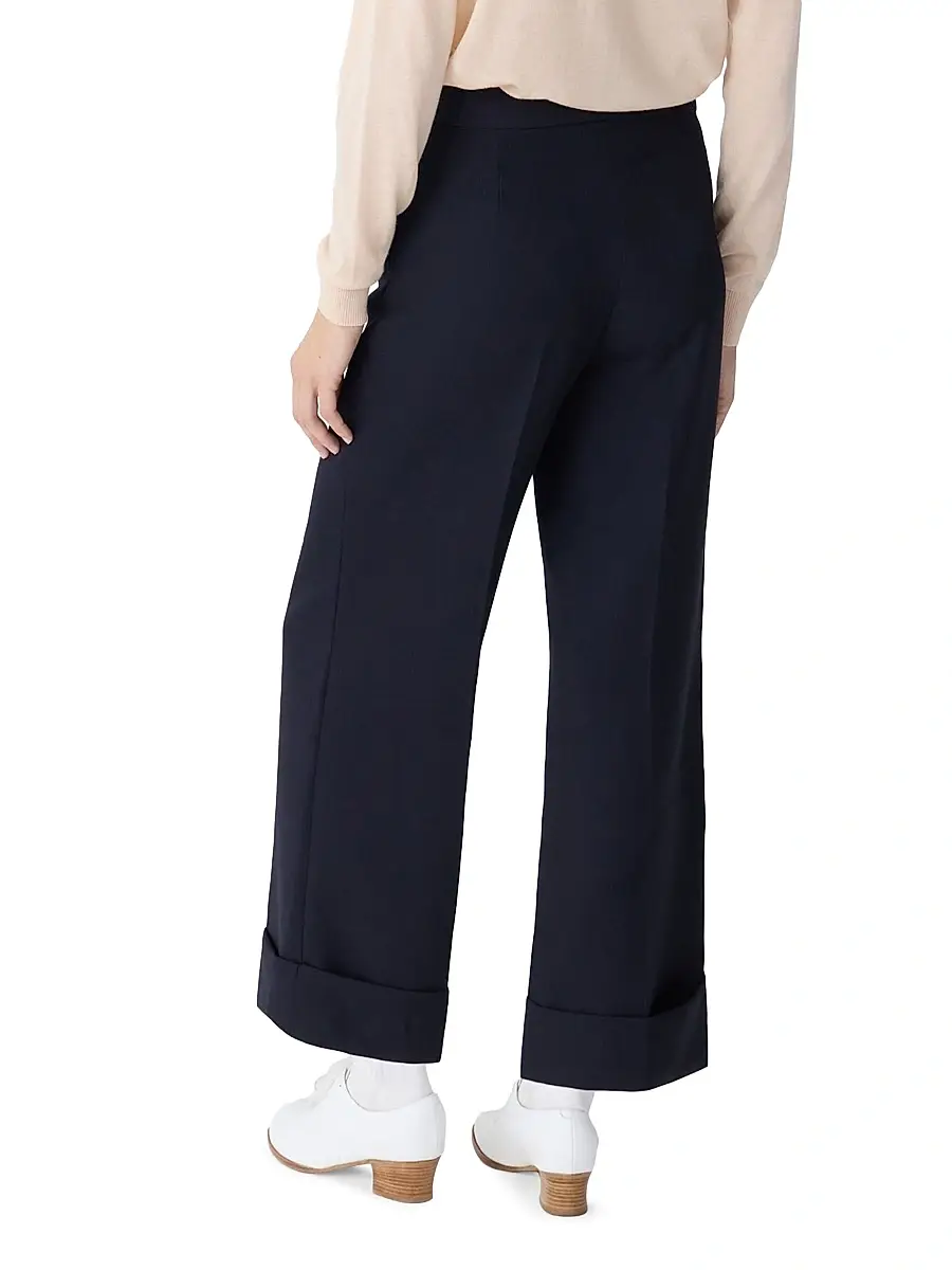 Callas Milano Women's Brody Cropped-Cuff Pants - Navy | Thumbnail 4 Callas Milano Women's Brody Cropped-Cuff Pants - Navy | Thumbnail 4