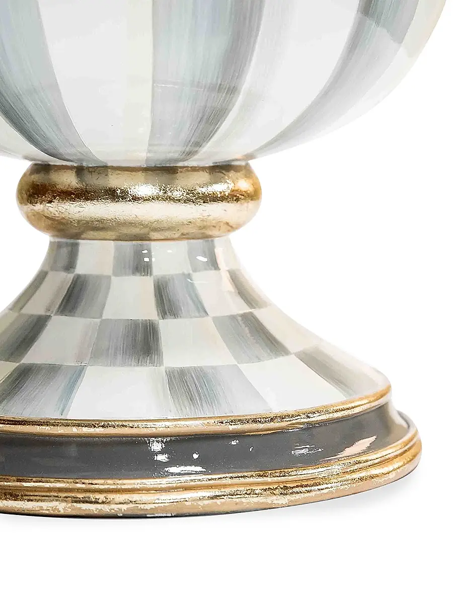 MacKenzie-Childs Sterling Stripe Urn | Thumbnail 2