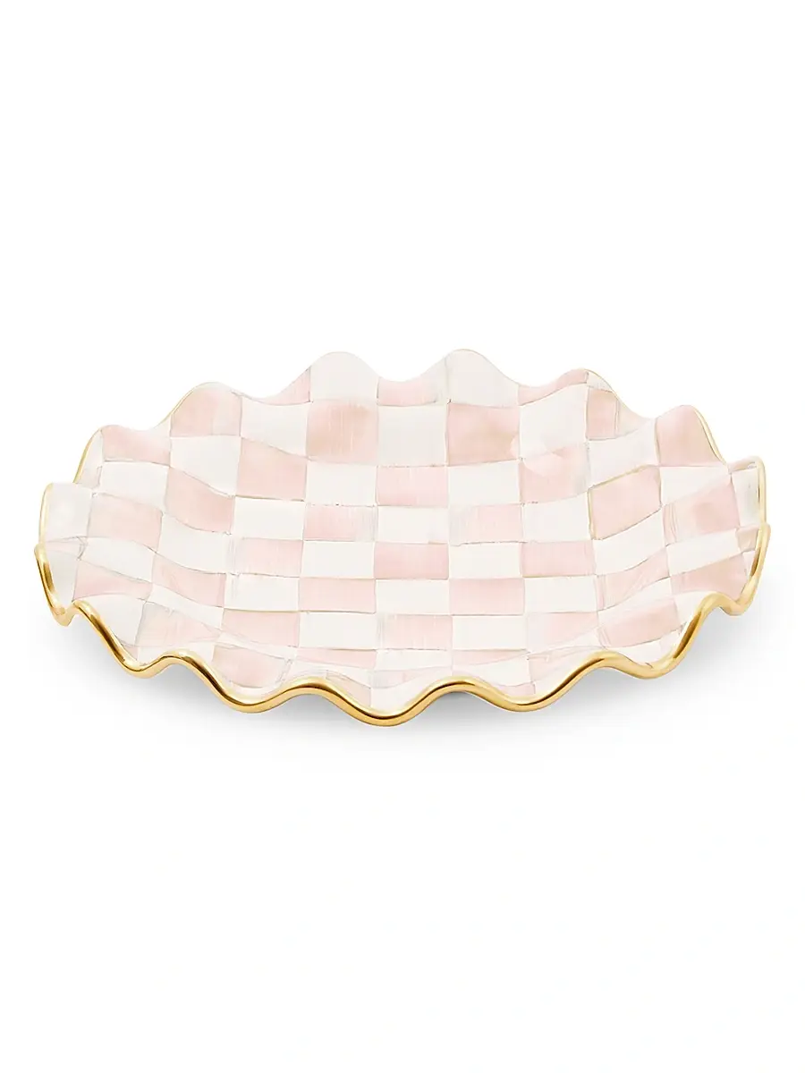 MacKenzie-Childs Rosy Check Fluted Ceramic Dinner Plate | Thumbnail 2 MacKenzie-Childs Rosy Check Fluted Ceramic Dinner Plate | Thumbnail 2