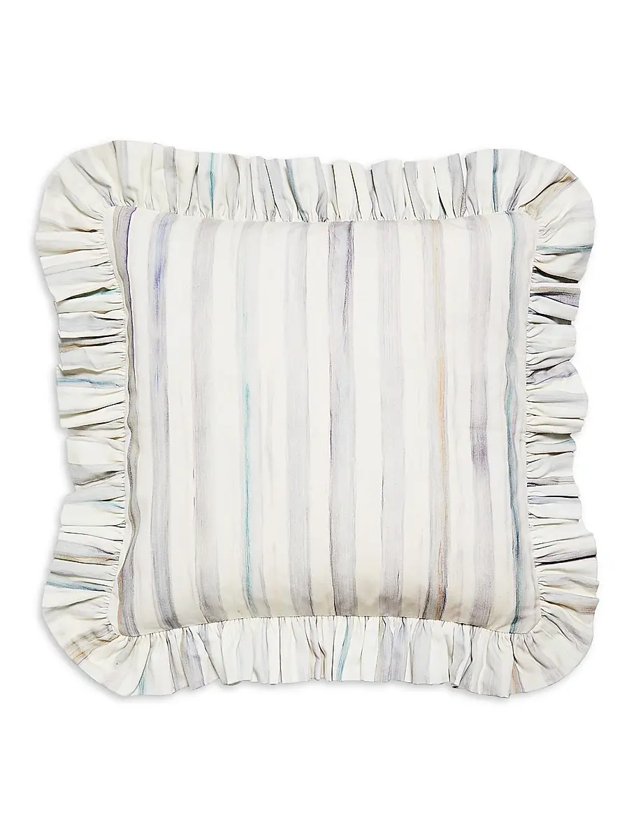 MacKenzie-Childs Sterling Check Ruffle Throw Pillow | Image 1 MacKenzie-Childs Sterling Check Ruffle Throw Pillow | Image 1