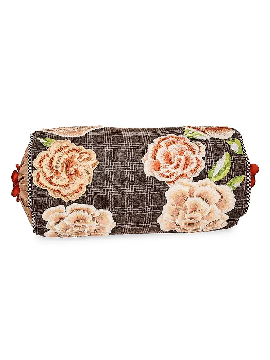 MacKenzie-Childs Field Study Beaded Bolster Pillow | Image 1 MacKenzie-Childs Field Study Beaded Bolster Pillow | Image 1