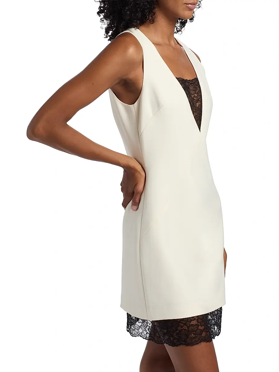 Toccin Women's Helena Lace-Accented Minidress | Thumbnail 4 Toccin Women's Helena Lace-Accented Minidress | Thumbnail 4