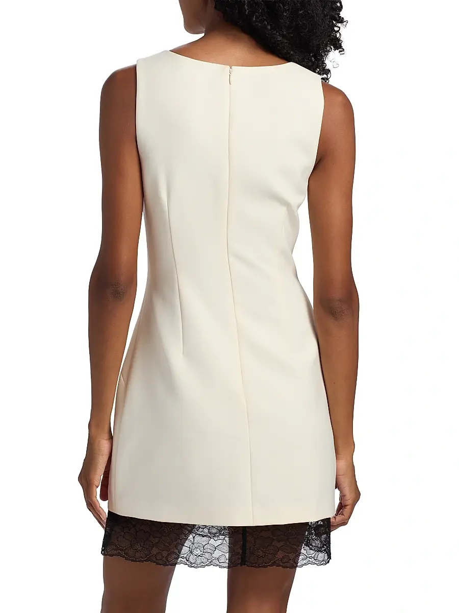 Toccin Women's Helena Lace-Accented Minidress | Thumbnail 5 Toccin Women's Helena Lace-Accented Minidress | Thumbnail 5