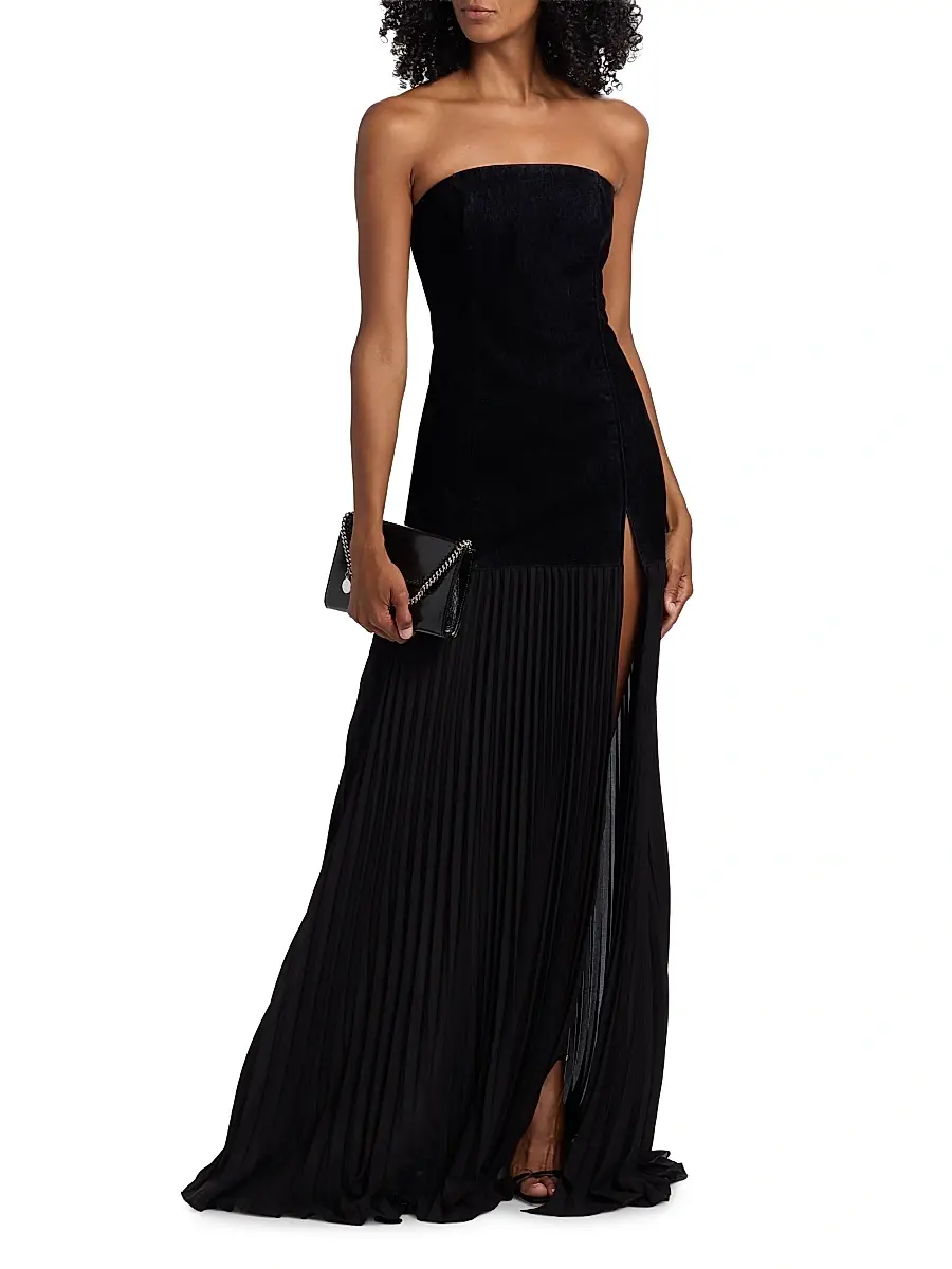 Toccin Women's Lina Strapless Sculpted Maxi Dress | Thumbnail 3 Toccin Women's Lina Strapless Sculpted Maxi Dress | Thumbnail 3