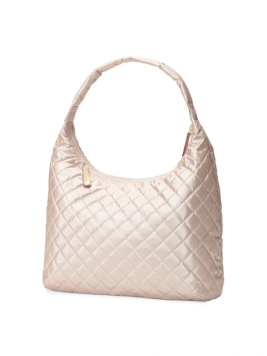 MZ Wallace Women's Large Metro Quilted Nylon Shoulder Bag | Thumbnail 3 MZ Wallace Women's Large Metro Quilted Nylon Shoulder Bag | Thumbnail 3