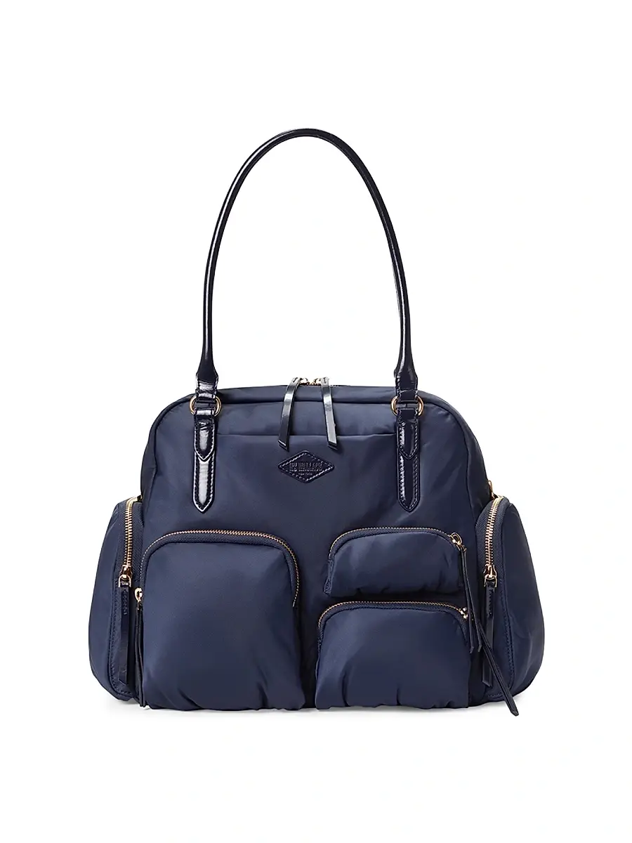 MZ Wallace Women's Chelsea Zip-Pouch Shoulder Bag - Navy | Image 1 MZ Wallace Women's Chelsea Zip-Pouch Shoulder Bag - Navy | Image 1