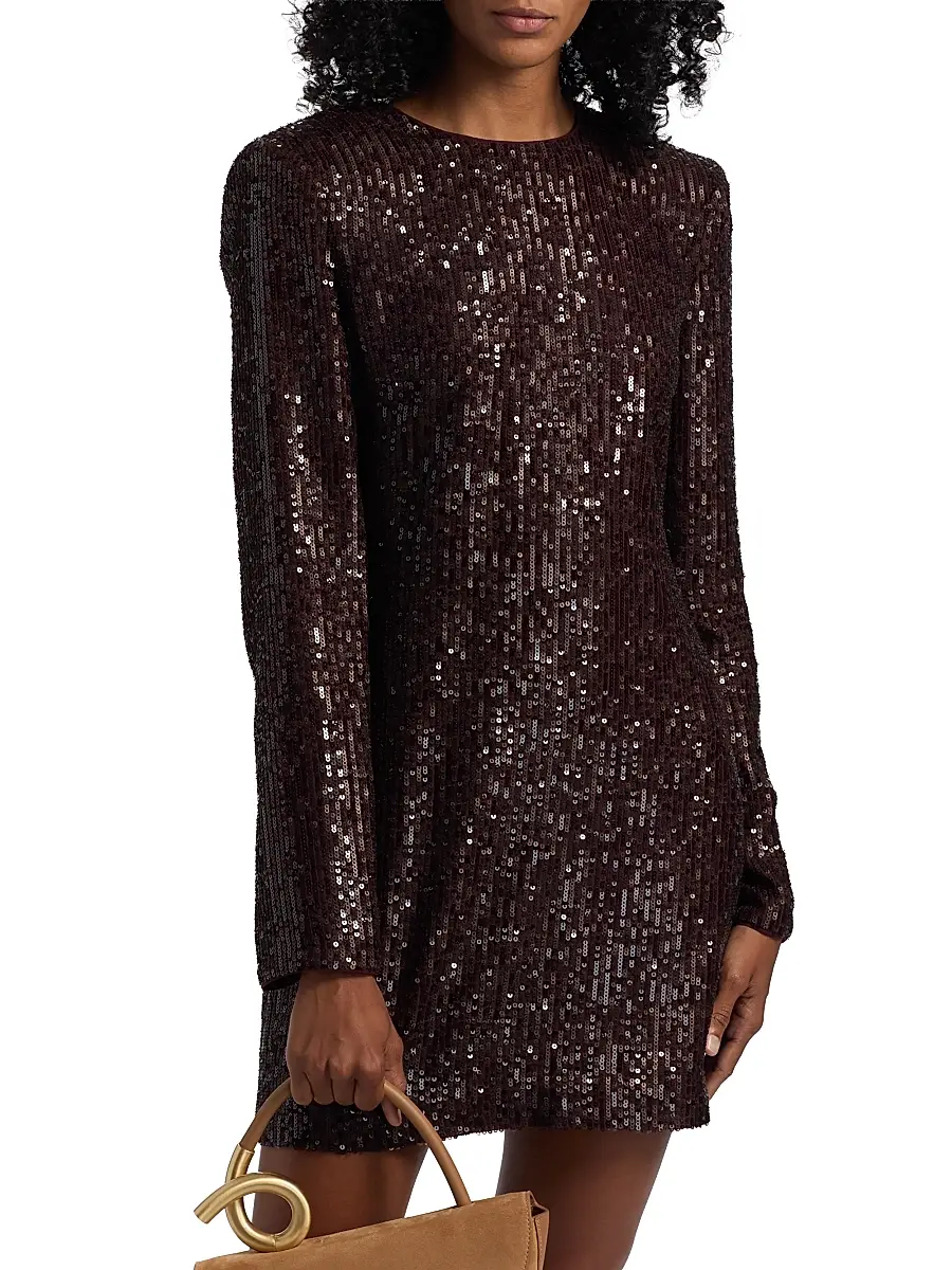 Toccin Women's Mirren Sequined Shift Minidress | Thumbnail 3 Toccin Women's Mirren Sequined Shift Minidress | Thumbnail 3