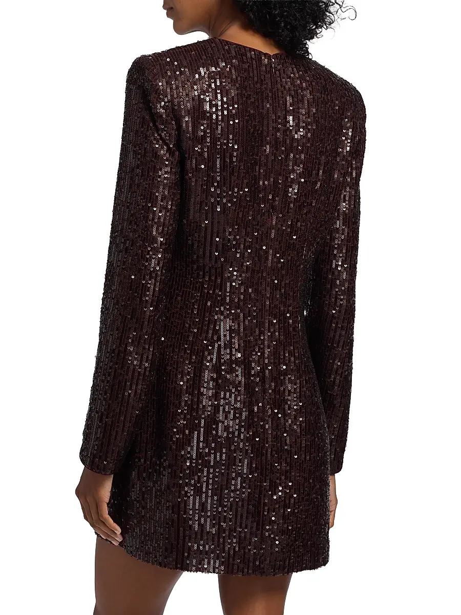 Toccin Women's Mirren Sequined Shift Minidress | Thumbnail 5 Toccin Women's Mirren Sequined Shift Minidress | Thumbnail 5