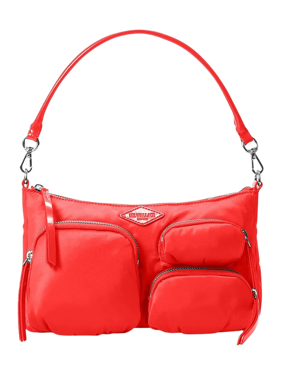 MZ Wallace Women's Petite Chelsea Zip-Pocket Shoulder Bag