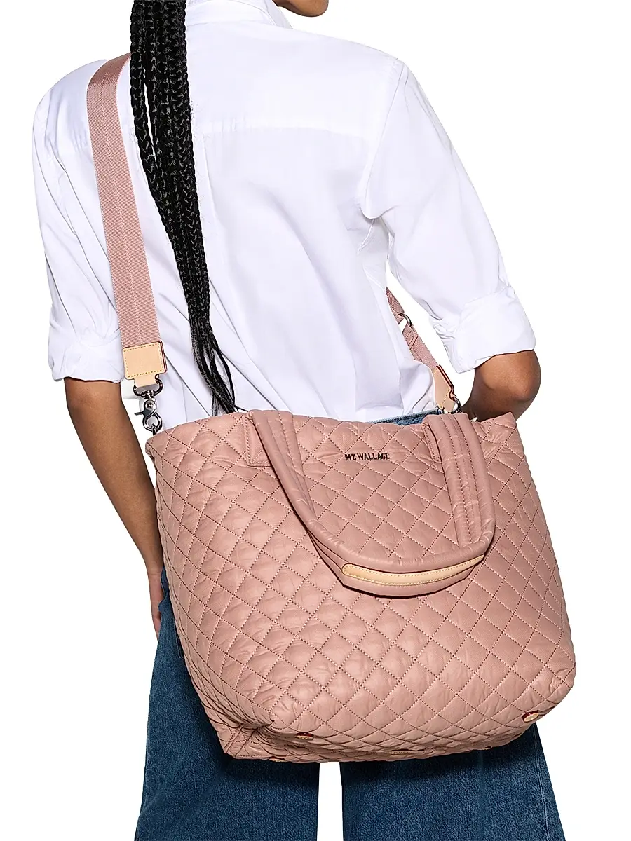 MZ Wallace Women's Medium Metro Deluxe Quilted Tote Bag | Thumbnail 3 MZ Wallace Women's Medium Metro Deluxe Quilted Tote Bag | Thumbnail 3
