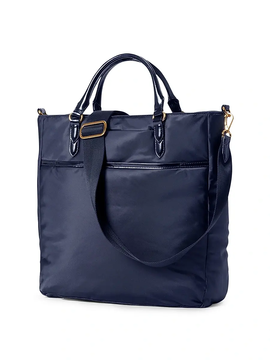 MZ Wallace Women's Chelsea Helmet Logo Tote Bag - Blue | Thumbnail 5 MZ Wallace Women's Chelsea Helmet Logo Tote Bag - Blue | Thumbnail 5